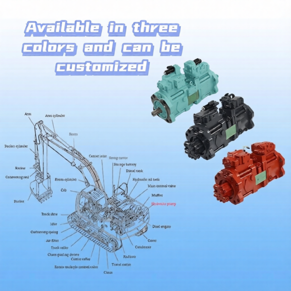 Hot Selling Mini Excavator Mian Piston Pump 11709766 Voe11709766 A25D A30D A40D Piston Axial Pump for HYUNDAI Robex