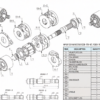 342_4 Excavator Parts Main Pump PC300-8 HPV140 708-2G-00700 708-2G-00151 Hydraulic Piston Pump for Komatsu Replacement