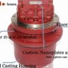 394_3 Excavator Parts Final Drive Assy Planetary Reduction Gearbox Reducer Transmission Hydraulic Travel Motor for Komatsu Replacement
