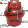 43_2 Excavator Final Drive Travel Gear Box Reducer Assembly Mini Loader Repair Kit Travel Motor for Hitachi Replacement
