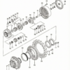 43_3 Excavator Final Drive Travel Gear Box Reducer Assembly Mini Loader Repair Kit Travel Motor for Hitachi Replacement